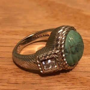 Judith Ripka 925 Turquoise Ring